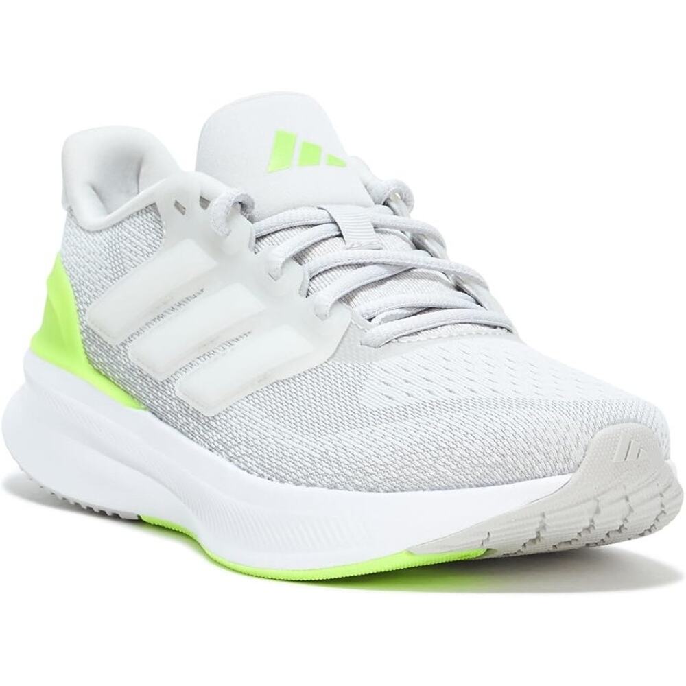 NEW Adidas Ultrarun 5 J Sneaker Juniors Kids 4.5 Gris Blanco Lucid Lemon JQ2960